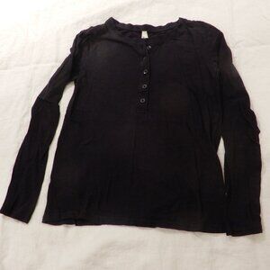 PACT New Woman's Organic Slub Cotton Henley Shirt